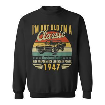 75Th Birthday Decorations Vintage Gifts For 75 Year Old Man Sweatshirt | Mazezy UK