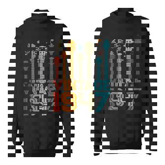 76Th Birthday Gifts Vintage 1947 Guitarist Guitar Lovers Sweatshirt | Seseable CA