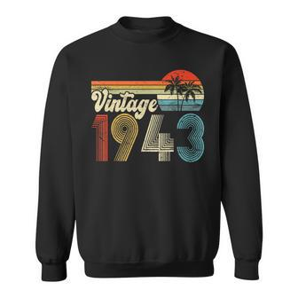80 Year Old Vintage 1943 Limited Edition 80Th Birthday Gift Men Women Sweatshirt Graphic Print Unisex - Seseable