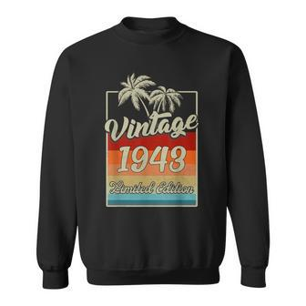 80 Year Old Vintage 1943 Limited Edition 80Th Birthday Retro Men Women Sweatshirt Graphic Print Unisex - Seseable