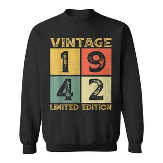 81 Year Old Gifts Vintage 1942 Limited Edition 81St Bday Sweatshirt - Seseable