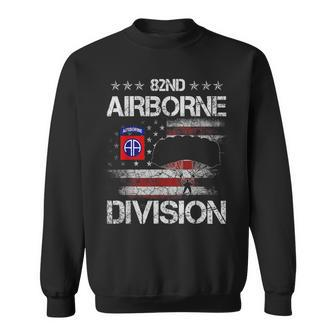 82Nd Airborne Division Veteran Flag Veterans Day Men Women Sweatshirt Graphic Print Unisex - Seseable