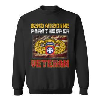 82Nd Airborne Paratrooper Veteran Vintage Mens Men Women Sweatshirt Graphic Print Unisex - Seseable