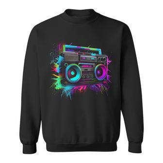 90S 80S Theme Party Outfit Tape Recorder Sweatshirt - Thegiftio UK