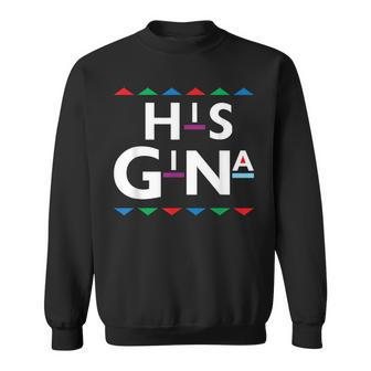 90S Sitcom Nostalgia His Gina Couples Matching Gift Outfit Sweatshirt | Mazezy DE