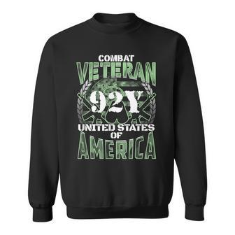 92Y Mos United States Combat Veteran Men Women Sweatshirt Graphic Print Unisex - Seseable