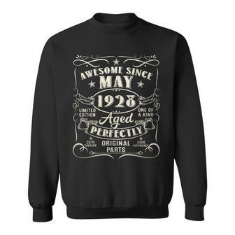 95Th Birthday Awesome Since May 1928 95 Years Old Gift Men Sweatshirt | Mazezy
