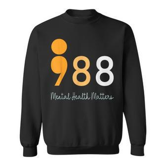 988 Semicolon Mental Health Matters Suicide Prevention Retro Sweatshirt | Mazezy