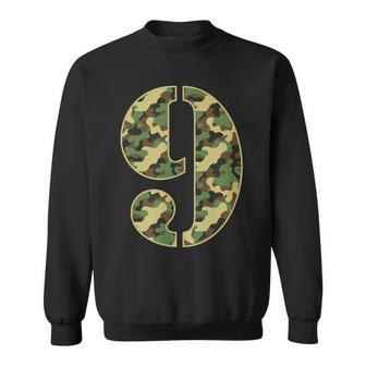 9Th Birthday Gift Soldier 9 Year Old Military Themed Camo Sweatshirt - Seseable