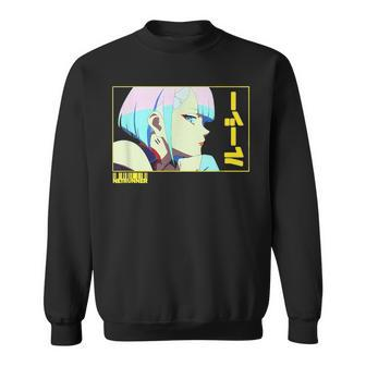 Aesthetic Lucy Eye Anime Cyberpunk Streetwear Sweatshirt | Mazezy