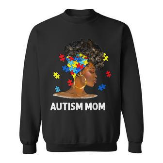 African Black Autism Mom Afro Mother Autism Awareness Mama Sweatshirt | Mazezy