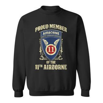 Airborne For Men - Proud Member Of The 11Th Airborne Sweatshirt - Seseable