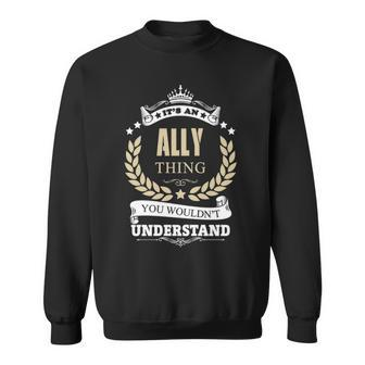 Ally Personalized Name Gifts Name Print S With Name Ally Sweatshirt - Seseable