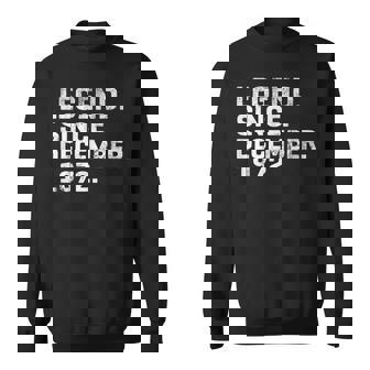Alte Legende Seit Dezember 1972 Geburtstag 51 Jahre Alt Sweatshirt - Seseable