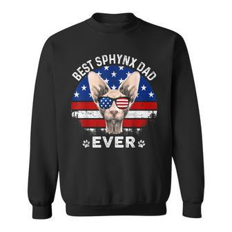 American Flag 4Th Of July Gift Sphynx Dad T Cat Lovers Sweatshirt | Mazezy