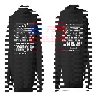 American Flag Thank You Veterans Proud Veteran V3 Sweatshirt - Seseable