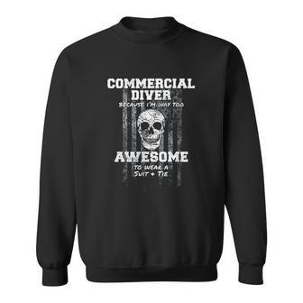 American Funny Commercial Diver Usa Diving Men Women Sweatshirt Graphic Print Unisex - Thegiftio UK
