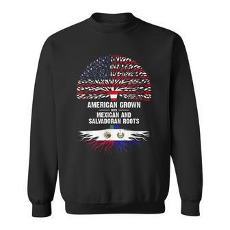 American Grown With Mexican Salvadoran Roots Sweatshirt | Mazezy