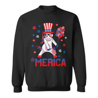American Unicorn Americorn Uncle Sam Merica 4Th Of July Sweatshirt | Mazezy