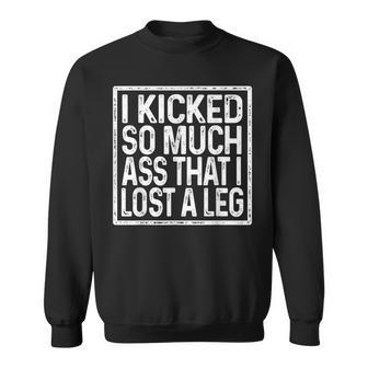 Ampu Humor Lost Leg Funny Recovery Gifts Sweatshirt - Seseable