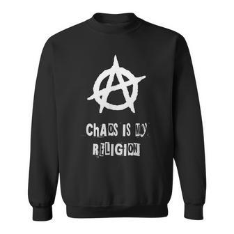 Anarchy Sign Chaos Punks Punk Rock Anarchy Men Women Sweatshirt Graphic Print Unisex - Seseable