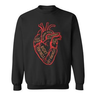 Anatomical Heart Medical Hospital Personal Cardiologist Sweatshirt | Mazezy