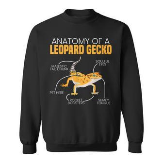 Anatomy Of A Leopard Gecko Lover Lizard Animal Reptile Sweatshirt | Mazezy