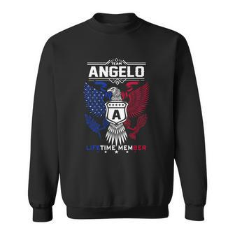 Angelo Name - Angelo Eagle Lifetime Member Sweatshirt - Seseable