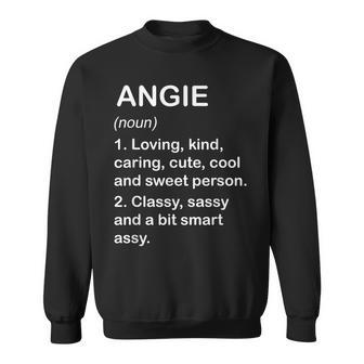 Angie Definition Personalized Custom Name Loving Kind Sweatshirt - Seseable