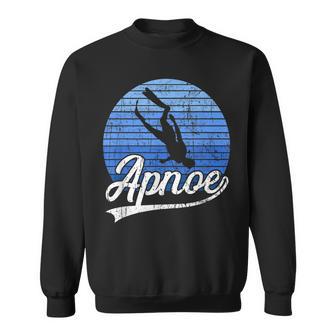 Apnoetauchen Freitauchen Retro Tauchen Gerätetauchen Vintage Sweatshirt - Seseable