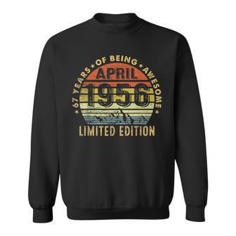 April 1956 Limited Edition 67 Years Of Being Awesome Sweatshirt - Seseable