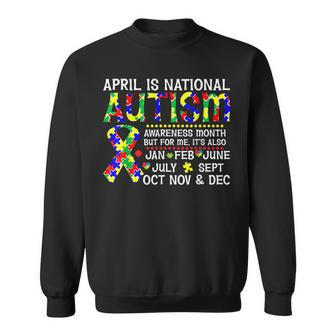 April Is National Autism Awareness Month Autism Awareness Sweatshirt | Mazezy