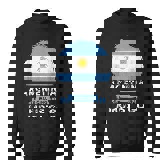 Argentina Is Calling I Must Go Argentina Country Map Flag Men Women Sweatshirt Graphic Print Unisex - Seseable