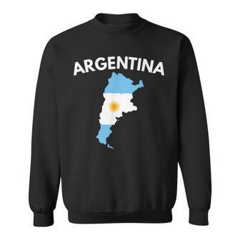 Argentina Proud Flag Argentina Country Map Flag Sun Of May Men Women Sweatshirt Graphic Print Unisex - Seseable