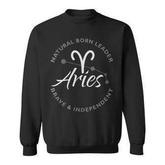 Aries Astrology Zodiac Sign V2 Sweatshirt | Mazezy