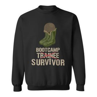 Army Bootcamp Workout T - Bootcamp Survivor Sweatshirt - Seseable