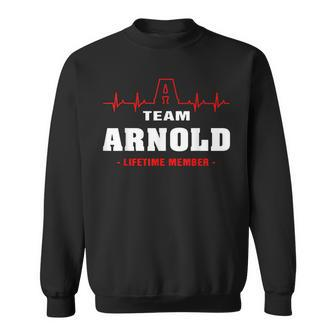 Arnold Surname Family Last Name Team Arnold Lifetime Member Men Women Sweatshirt Graphic Print Unisex - Seseable