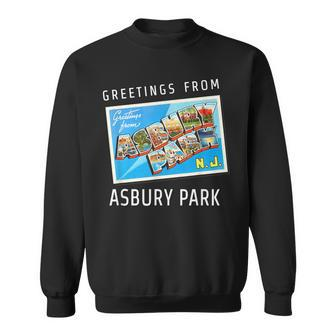 Asbury Park New Jersey Nj Travel Souvenir Gift Postcard Sweatshirt - Thegiftio UK