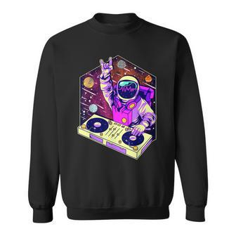 Astronaut Dj Music Psychedelic Psytrance Techno Edm Festival Men Women Sweatshirt Graphic Print Unisex - Thegiftio UK