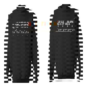 Atrial Fibrillation Cardiology Heart Rythm Quit Fibbin Sweatshirt | Mazezy