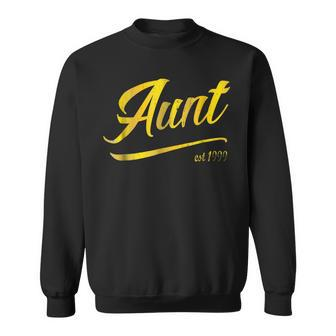 Aunt Est 1999 Matching T Uncle New Niece Nephew Auntie Sweatshirt | Mazezy