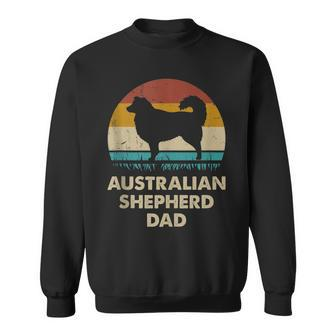 Australian Shepherd Dad Gift For Men Aussie Dog Vintage Sweatshirt - Seseable