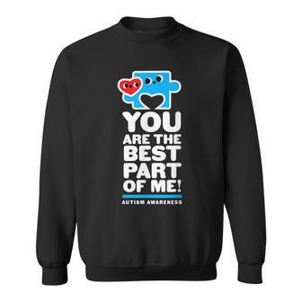 Autism Awareness Mens Dad Blue Puzzle Piece Best Fun Sweatshirt | Mazezy