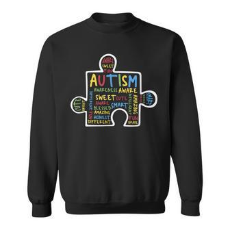 Autism Awareness Puzzle Piece Womens Gifts For Mom Sweatshirt | Mazezy CA