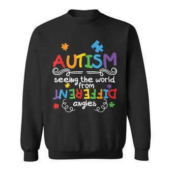 Autism Awareness Seeing The World From A Different Angle Sweatshirt - Seseable