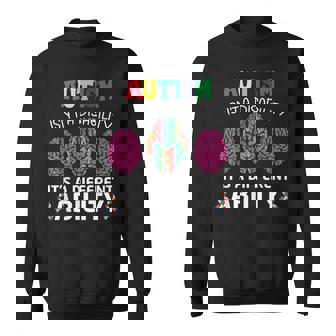Autism Is Not A Disability It´S A Different Ability Sweatshirt | Mazezy