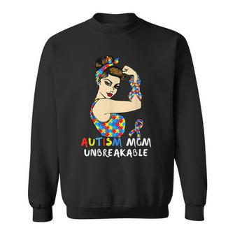 Autism Mom Unbreakable Autism Awareness Month Sweatshirt | Mazezy