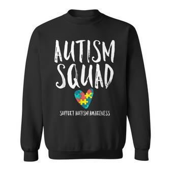 Autism Squad Fun Cute Autistic Crew Awareness Matching Gift Sweatshirt | Mazezy