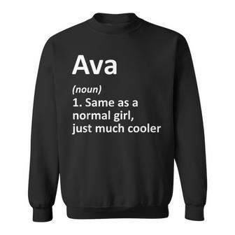 Ava Definition Personalized Name Funny Birthday Gift Idea Men Women Sweatshirt Graphic Print Unisex - Thegiftio UK