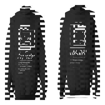 Aw Snap Web Browser Error Chrome Internet Developer Geek Men Women Sweatshirt Graphic Print Unisex - Thegiftio
